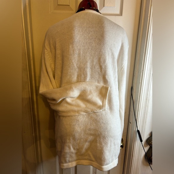 VTG National Wildlife Federation Floral White Cardigan -size XL - Button Down - Picture 4 of 9